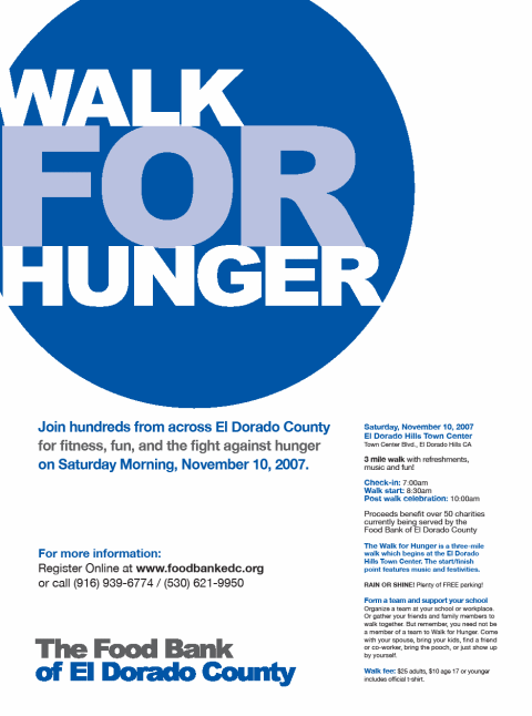 Walk for Hunger in El Dorado Hills